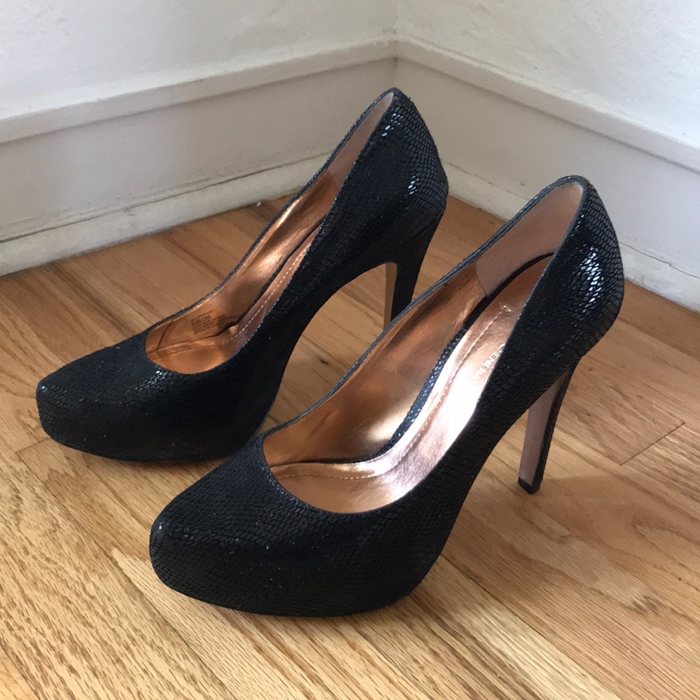 BCBG black heels